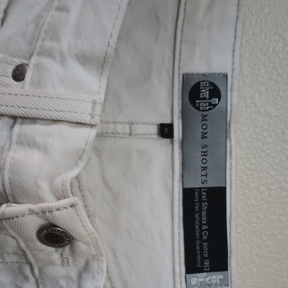 Signature by Levi Strauss Pants - Signature by Levi Strauss White Jean Shorts